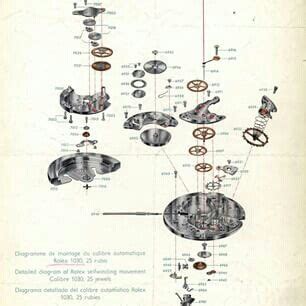 rolex 1030 movement parts.